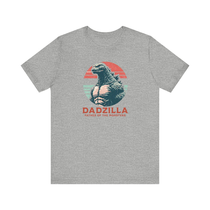 Printify T-Shirt Athletic Heather / S Dadzilla Tee: Unleash the Legend! Father of The Monsters Great Gift Idea, Dad Gift, Fathers Day Gift, PAPA Gift, Brother Gift, Husband Gift