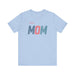 Printify T-Shirt Baby Blue / S Retro MOM - Timeless Style for Modern Moms! Great Short Sleeve Cotton Crewneck Tshirt Makes a Great Mom Gift