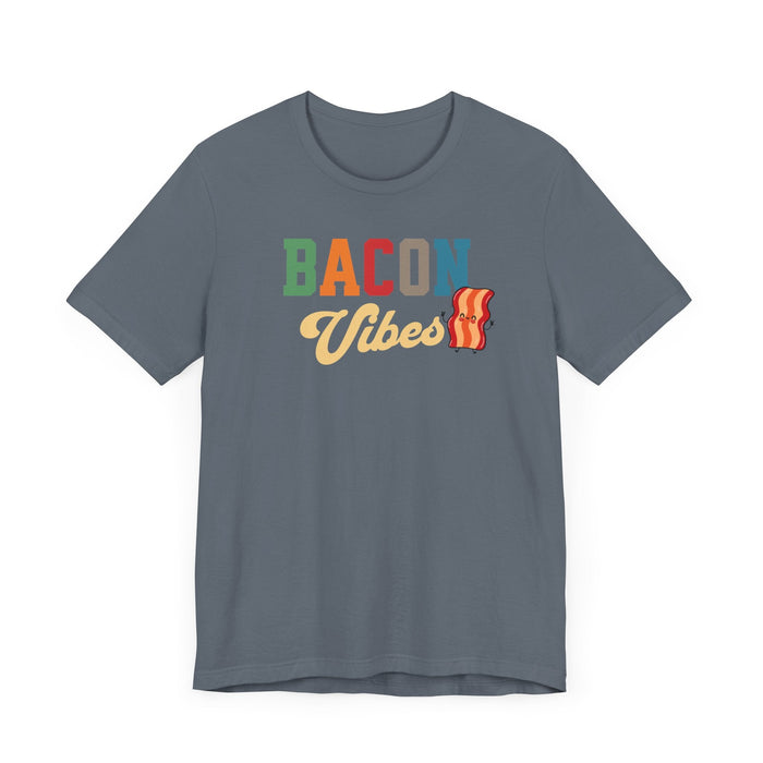 Printify T-Shirt Bacon Vibes! Join The Bacon Crew! Dive into Fun with Our Classic Tee! Bacon Lovers!