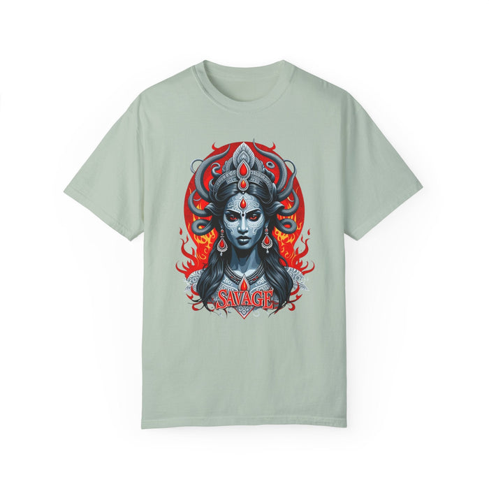 Printify T-Shirt Bay / S Kali the Destroyer Hindu Goddess SAVAGE Unisex Garment-Dyed T-Shirt Comfort Colors Great Gift Idea Stylish and Trending