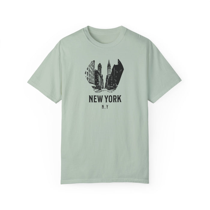 Printify T-Shirt Bay / S New York City, N.Y. T-Shirt Comfortable Casual Travel & Outdoor Adventure Shirt