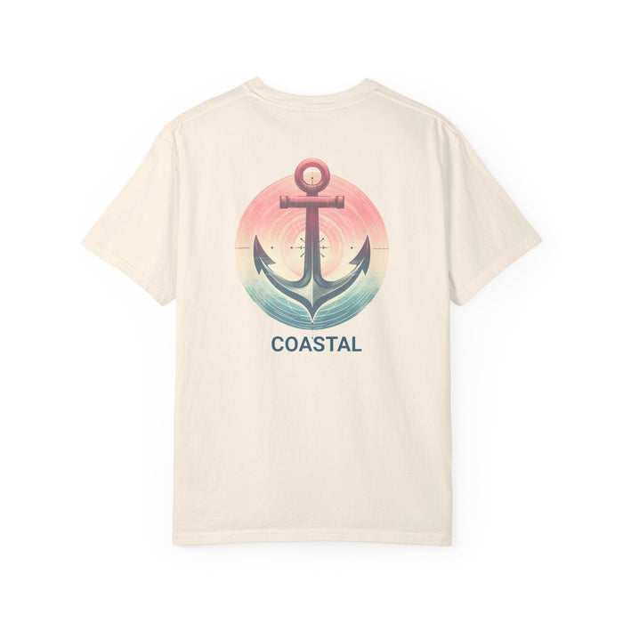 Printify T-Shirt Beautiful Nautical Coastal Anchor T-Shirt | Comfort Colors 1717 Wife Gift, Daughter Gift, Sister Gift, Girlfriend Gift, Beach Shirt