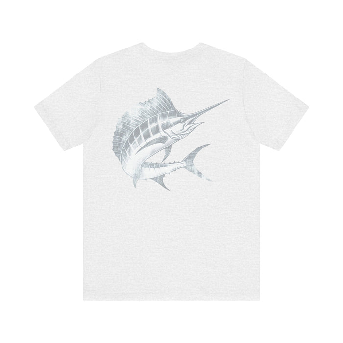 Printify T-Shirt Big Game Fishing Marlin Tee - Soft Cotton, Quality Print" Great Gift, Mens Gift, Husband Gift, Dad Gift, Brother Gift, Son Gift