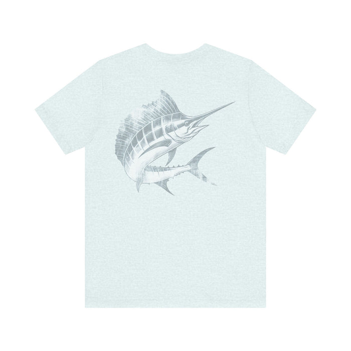 Printify T-Shirt Big Game Fishing Marlin Tee - Soft Cotton, Quality Print" Great Gift, Mens Gift, Husband Gift, Dad Gift, Brother Gift, Son Gift