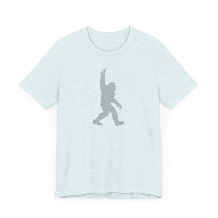 Printify T-Shirt Bigfoot on the Loose Tee: Unleash Your Inner Adventurer! Mens Gift, Mountain Tshirt, Camping Adventure, Womens Gift