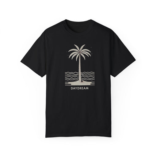 Printify T-Shirt Black / S Daydreaming Under The Palms Comfort Colors 1717 Tee Beach Shirt, Great Gift, Sister Gift, Wife Gift, Mom Gift, Mothers Day Gift Unisex