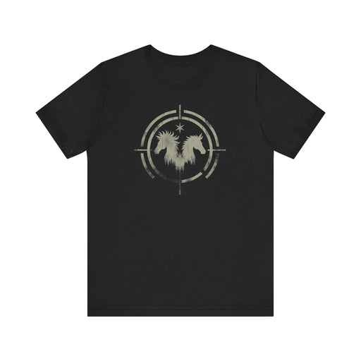 Printify T-Shirt Black / S Free Spirit and Untamed Horse Graphic Tee - Unisex Jersey Short Sleeve Cotton Tshirt Great Gift for any Wildlife and Nature Lover