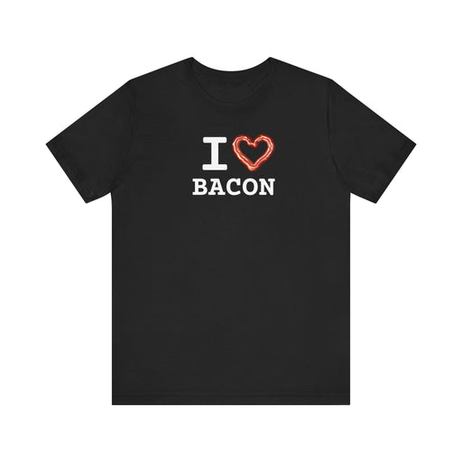 Printify T-Shirt Black / S I love Bacon Join The Bacon Crew! Dive into Fun with Our Classic Tee! Bacon Lovers!