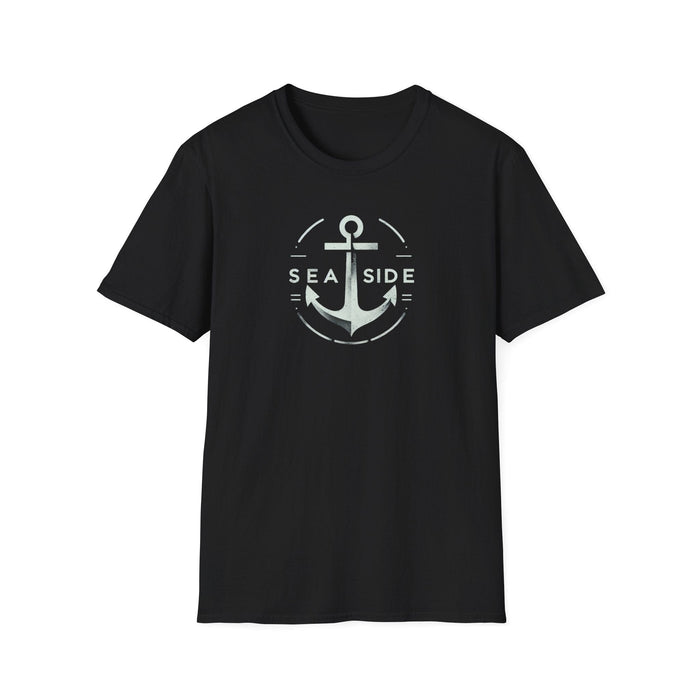 Printify T-Shirt Black / S Stylish Nautical Seaside Anchor Tee | Unisex Soft-Style Comfort Shirt Great Gift, Husband Gift, Boyfriend Gift, Boat shirt