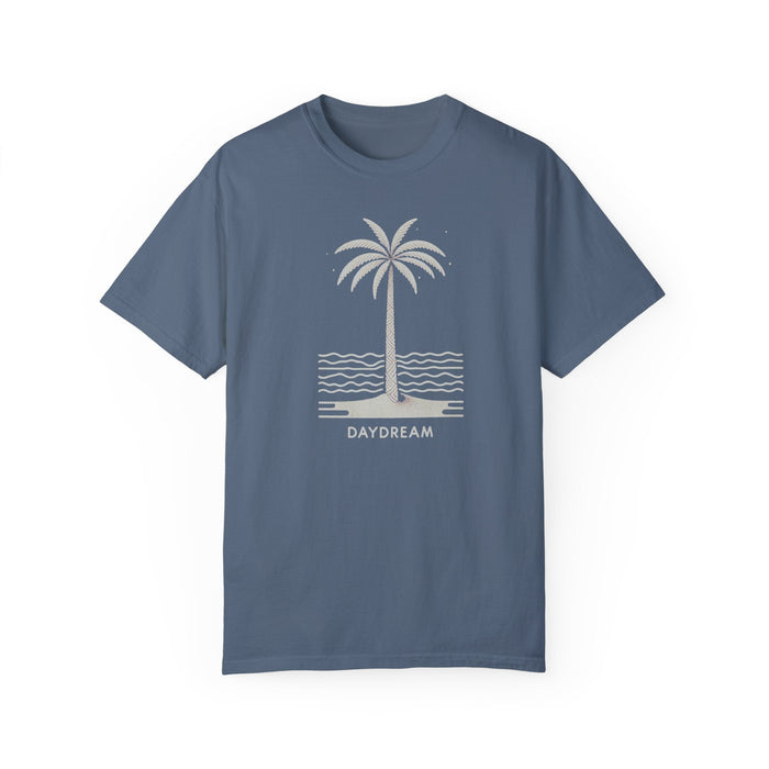 Printify T-Shirt Blue Jean / S Daydreaming Under The Palms Comfort Colors 1717 Tee Beach Shirt, Great Gift, Sister Gift, Wife Gift, Mom Gift, Mothers Day Gift Unisex