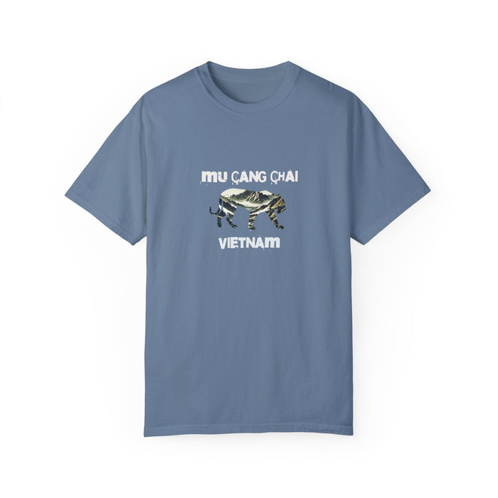 Printify T-Shirt Blue Jean / S Mu Cang Chai, Vietnam T-Shirt Comfortable Travel & Outdoor Adventure Tee