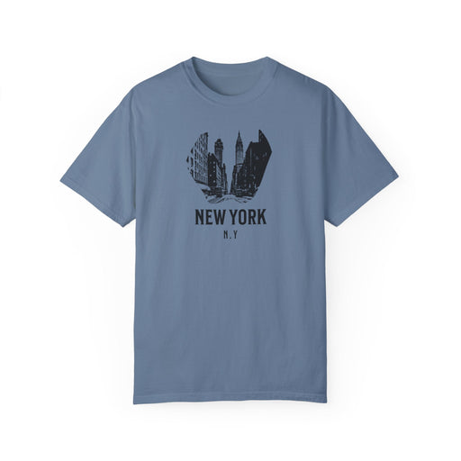 Printify T-Shirt Blue Jean / S New York City, N.Y. T-Shirt Comfortable Casual Travel & Outdoor Adventure Shirt