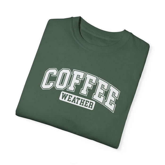 Printify T-Shirt Blue Spruce / S Coffee Weather Winter-Inspired Graphic T-Shirt