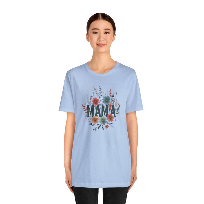 Printify T-Shirt Boho Wildflower Mama: Embrace Nature in Style with our Comfy Tee!