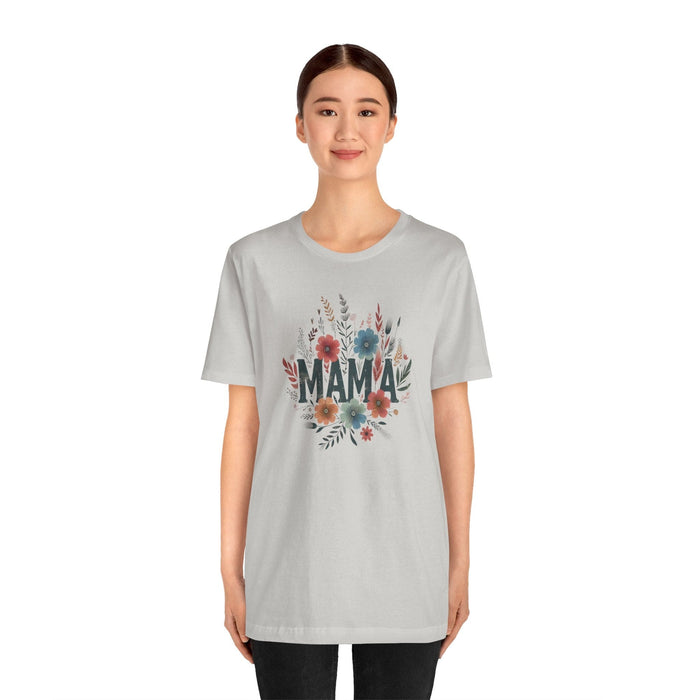 Printify T-Shirt Boho Wildflower Mama: Embrace Nature in Style with our Comfy Tee!