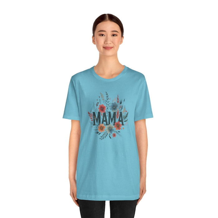 Printify T-Shirt Boho Wildflower Mama: Embrace Nature in Style with our Comfy Tee!