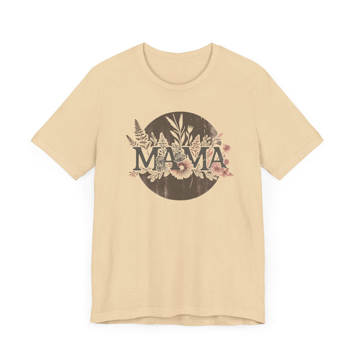 Printify T-Shirt Boho Wildflower Mama: Embrace Nature in Style with our Comfy Tee!