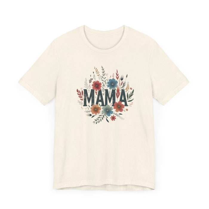 Printify T-Shirt Boho Wildflower Mama: Embrace Nature in Style with our Comfy Tee!