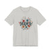 Printify T-Shirt Boho Wildflower Mama: Embrace Nature in Style with our Comfy Tee!