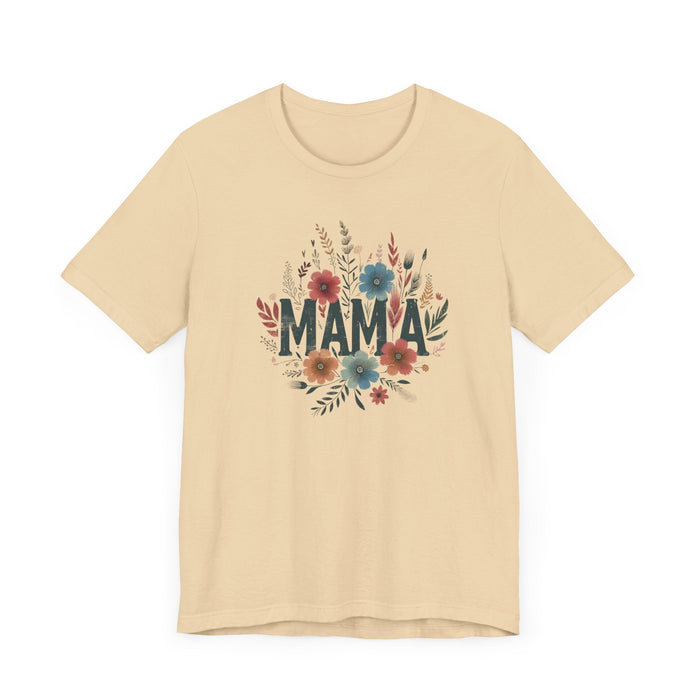 Printify T-Shirt Boho Wildflower Mama: Embrace Nature in Style with our Comfy Tee!