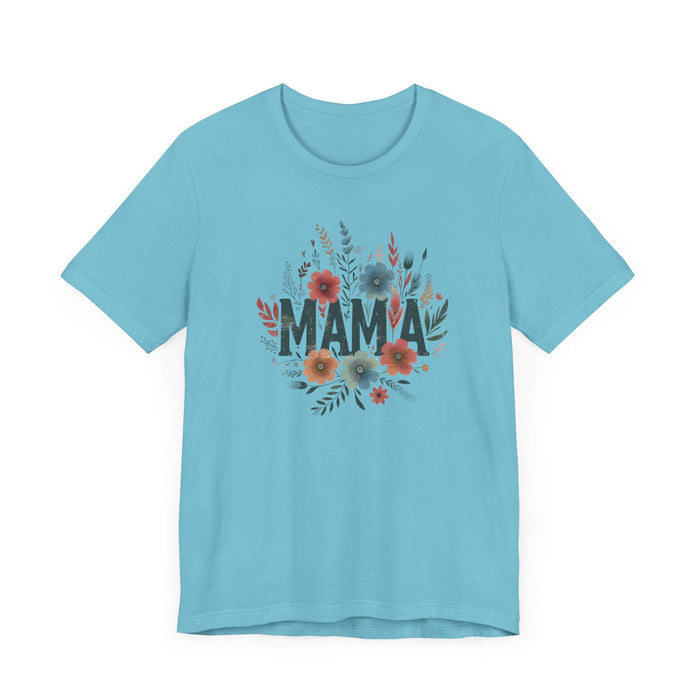 Printify T-Shirt Boho Wildflower Mama: Embrace Nature in Style with our Comfy Tee!