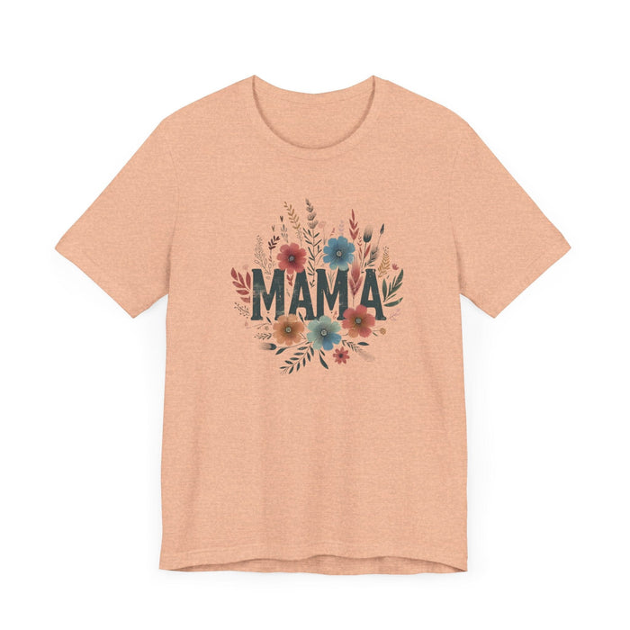 Printify T-Shirt Boho Wildflower Mama: Embrace Nature in Style with our Comfy Tee!