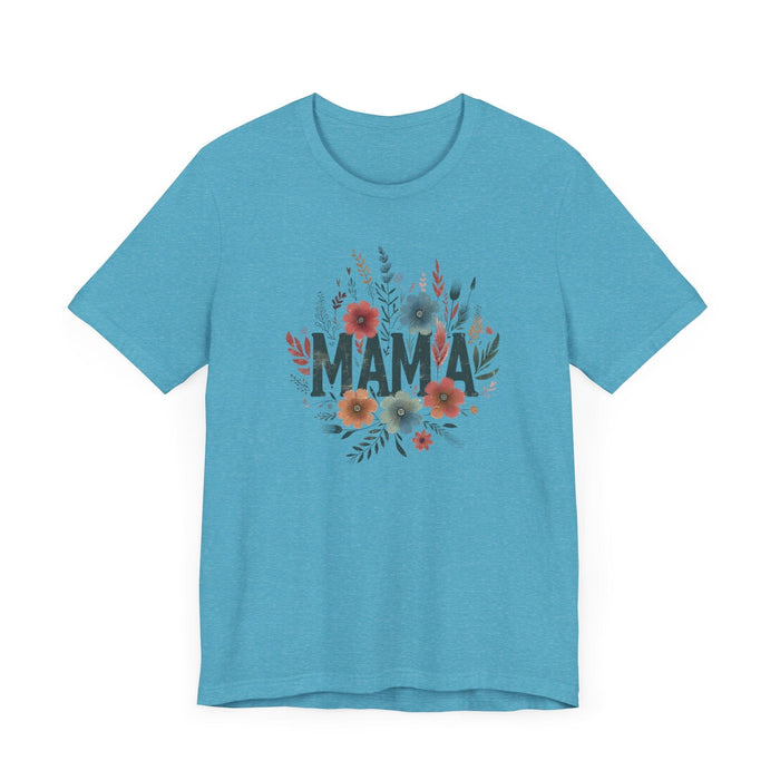 Printify T-Shirt Boho Wildflower Mama: Embrace Nature in Style with our Comfy Tee!