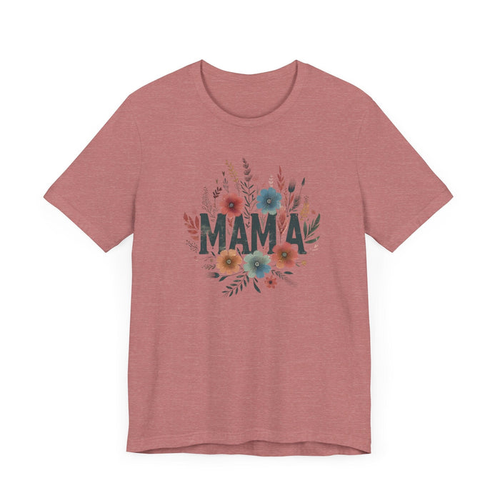 Printify T-Shirt Boho Wildflower Mama: Embrace Nature in Style with our Comfy Tee!