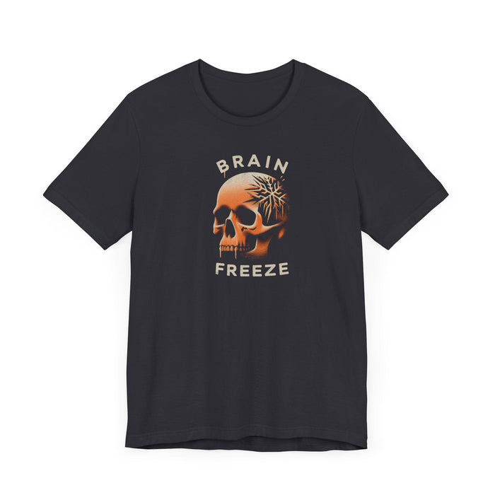 Printify T-Shirt Brain Freeze Skull Tee: Unleash Your Style and Comfort with a Stylish Graphic Tshirt