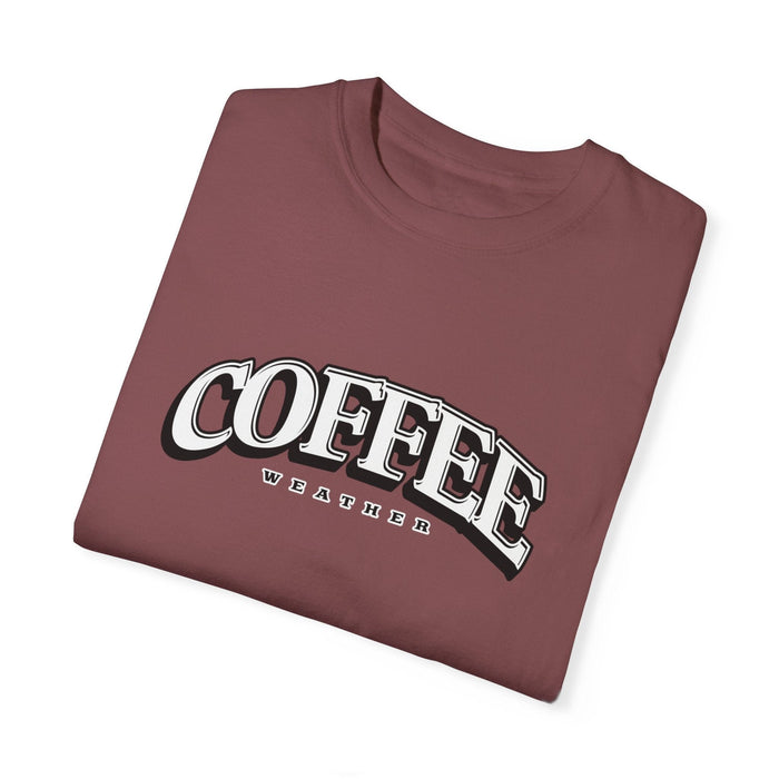 Printify T-Shirt Brick / S Coffee Weather Winter-Inspired Graphic Tee Shirt