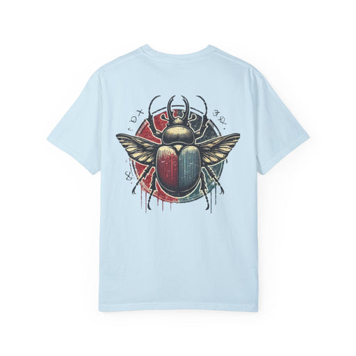 Printify T-Shirt Chambray / S Mystic Beetle Design Unisex Comfort Colors Garment-Dyed T-Shirt | Relaxed Fit & Durable