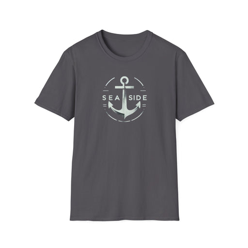 Printify T-Shirt Charcoal / S Stylish Nautical Seaside Anchor Tee | Unisex Soft-Style Comfort Shirt Great Gift, Husband Gift, Boyfriend Gift, Boat shirt