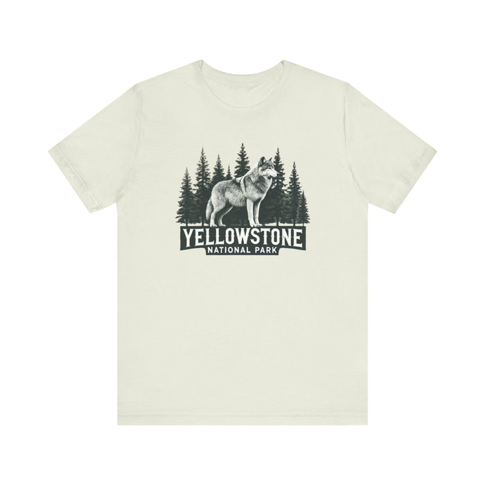 Printify T-Shirt Citron / XS Yellowstone National Park Unisex Jersey Short Sleeve Tee Camping Tshirt Hiking Explore