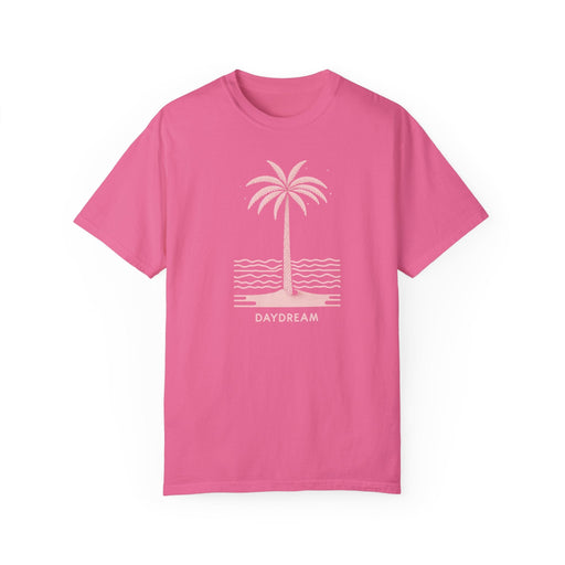 Printify T-Shirt Crunchberry / S Daydreaming Under The Palms Comfort Colors 1717 Tee Beach Shirt, Great Gift, Sister Gift, Wife Gift, Mom Gift, Mothers Day Gift Unisex