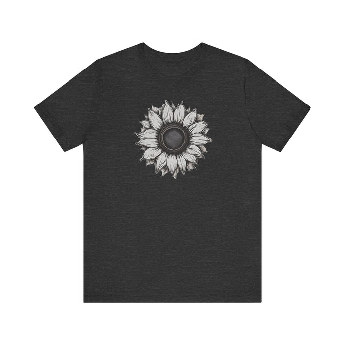 Printify T-Shirt Dark Grey Heather / S Daisy Delight: Unisex Wildflower Boho Shirt, a Floral Gift for Every Season!