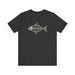 Printify T-Shirt Dark Grey Heather / S Fishing Skeleton Unisex Tee - Your Next Favorite! Great Gift, Dad Gift, Boyfriend Gift, Papa Gift, Mom Gift