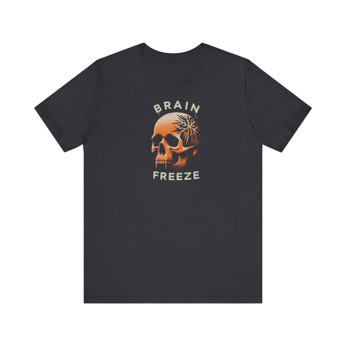 Printify T-Shirt Dark Grey / S Brain Freeze Skull Tee: Unleash Your Style and Comfort with a Stylish Graphic Tshirt