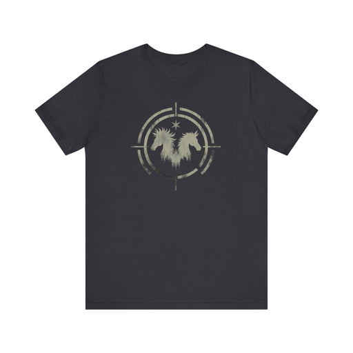 Printify T-Shirt Dark Grey / S Free Spirit and Untamed Horse Graphic Tee - Unisex Jersey Short Sleeve Cotton Tshirt Great Gift for any Wildlife and Nature Lover