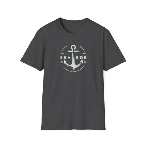 Printify T-Shirt Dark Heather / S Stylish Nautical Seaside Anchor Tee | Unisex Soft-Style Comfort Shirt Great Gift, Husband Gift, Boyfriend Gift, Boat shirt