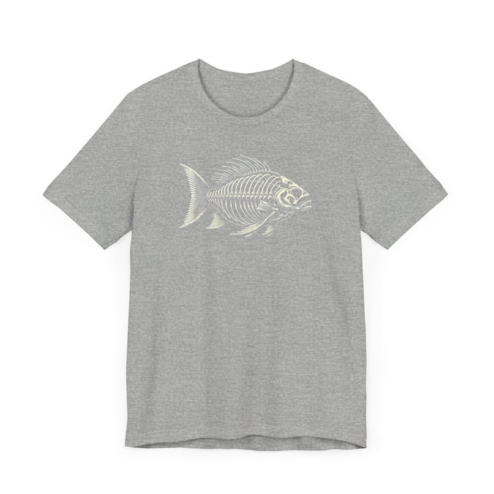 Printify T-Shirt Fishing Skeleton Unisex Tee - Your Next Favorite Tshirt! Great Dad Gift, Boyfriend Gift, Papa Gift