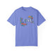 Printify T-Shirt Flo Blue / S Floral Love in Vibrant Blooms Unisex Garment-Dyed T-shirt