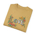 Printify T-Shirt Floral Love in Vibrant Blooms Unisex Garment-Dyed T-shirt