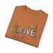 Printify T-Shirt Floral Love in Vibrant Blooms Unisex Garment-Dyed T-shirt