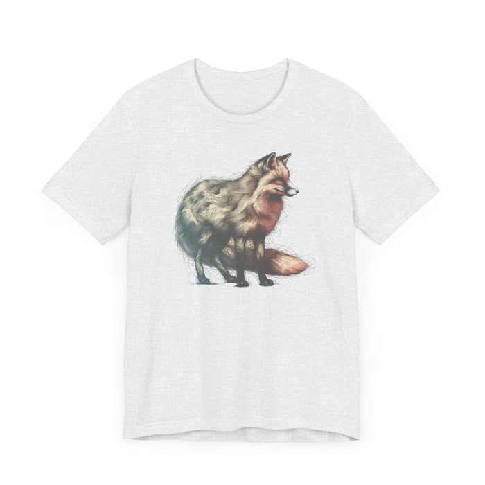 Printify T-Shirt Fox of Many Hues Artistic Twist for the Nature Lovers Unisex Jersey Short Sleeve Tee Great Gift, Womens Gift, Husband Gift, Camping Tshirt