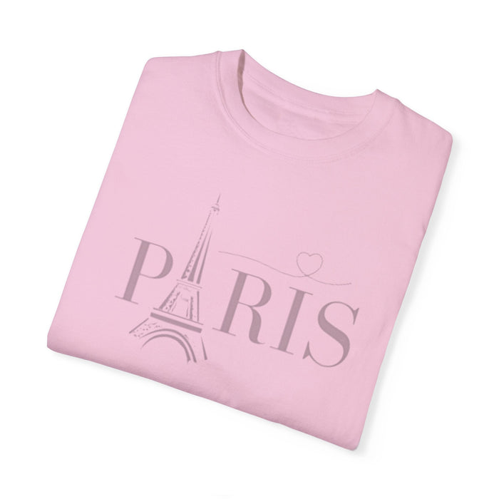 Printify T-Shirt From Paris With Love Comfort Colors 1717 Tee Beach Shirt, Great Gift, Sister Gift, Wife Gift, Mom Gift, Mothers Day Gift Unisex