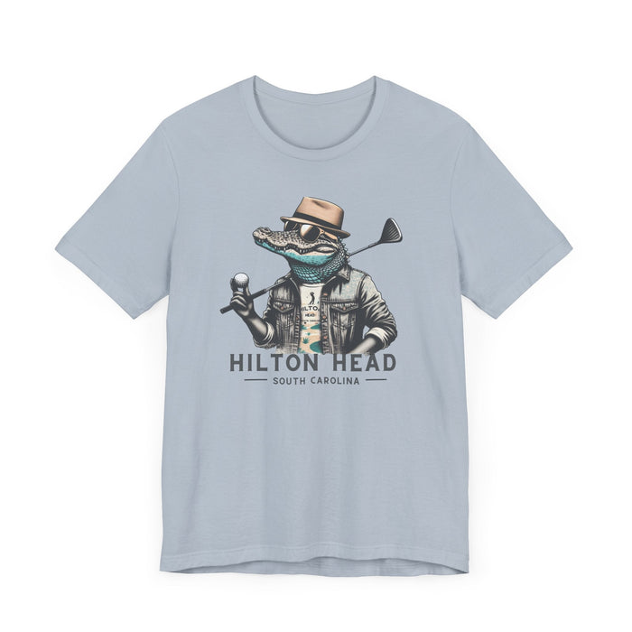 Printify T-Shirt Golf With the Gators Hilton Head South Carolina Graphic Tee Great Gift Idea