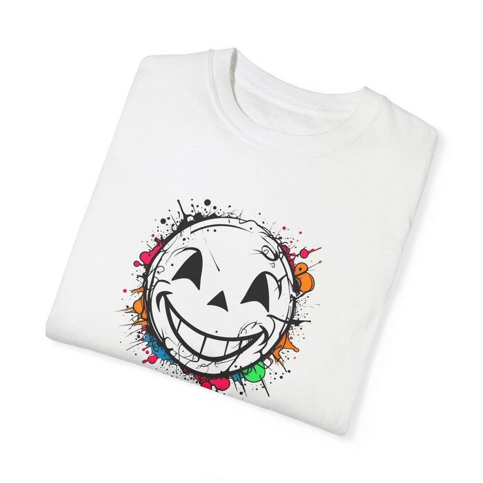 Printify T-Shirt Graffiti Style Smiley Face Unisex Garment-Dyed T-Shirt Comfort Colors Great Gift Idea Stylish and Trending