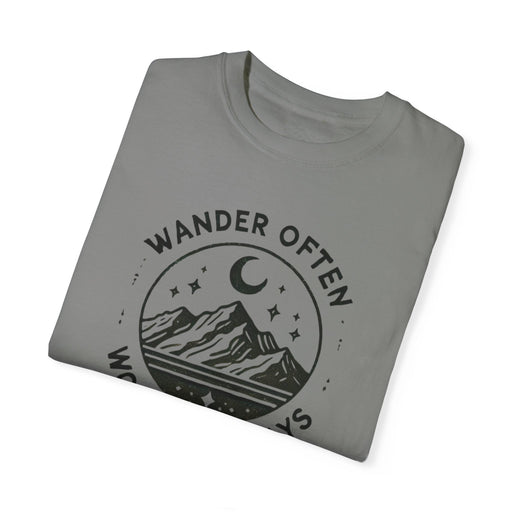 Printify T-Shirt Granite / S Wander Often Wonder Always Graphic T-Shirt