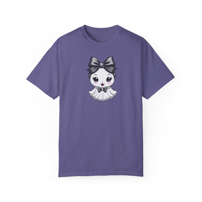 Printify T-Shirt Grape / S Ghostly Glam: A Hauntingly Stylish Tee Comfort Colors Halloween Tshirt Great Gift Idea Womens Gift Cotton Tee