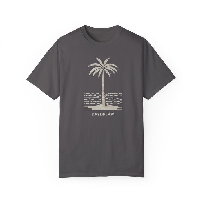 Printify T-Shirt Graphite / S Daydreaming Under The Palms Comfort Colors 1717 Tee Beach Shirt, Great Gift, Sister Gift, Wife Gift, Mom Gift, Mothers Day Gift Unisex